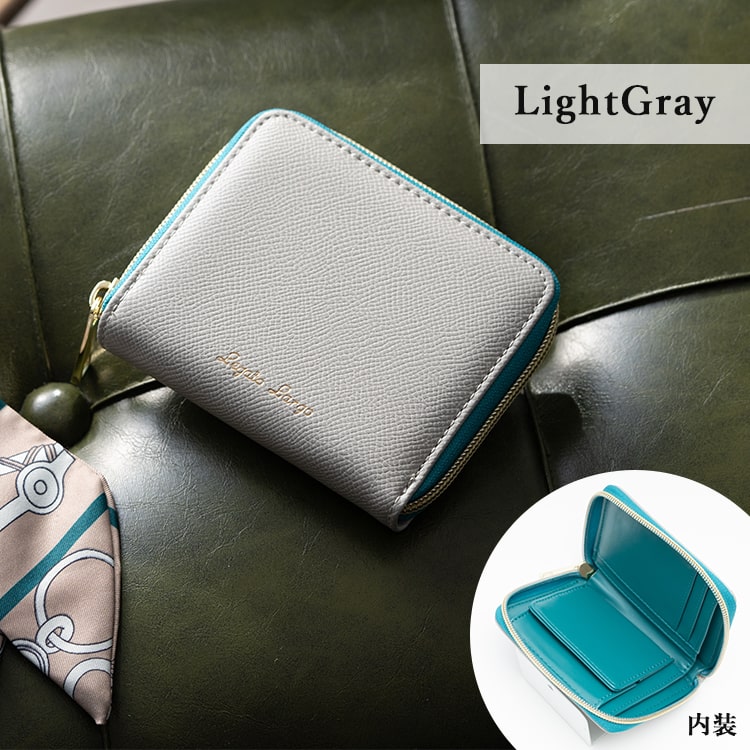 財布 レディース 二つ折 ブランド Legato Largo レガートラルゴ かわいい おしゃれ ツートーン ラウンドファスナー  コンパクト ボックス型 小銭入れ 小さめ ミニ財布 プレゼント 母の日 ギフト