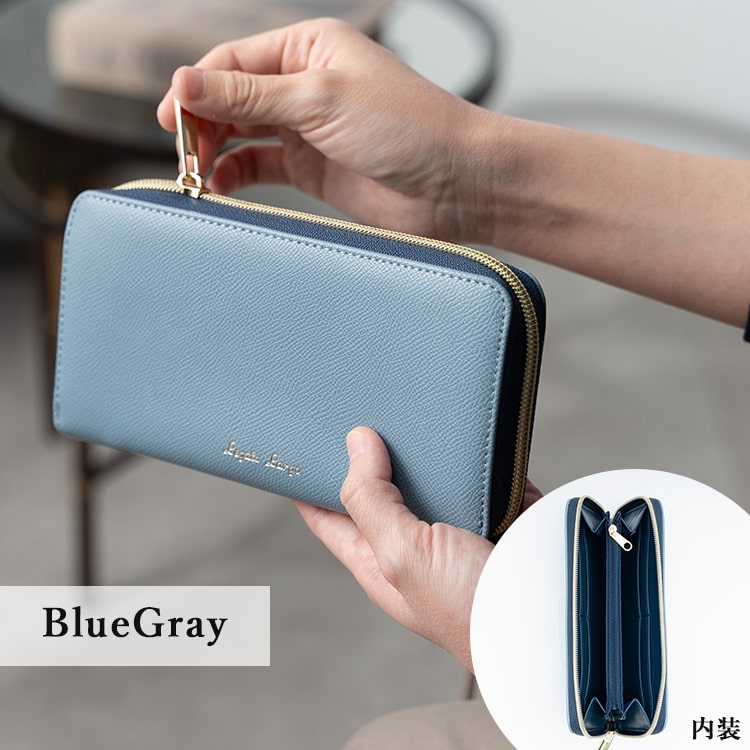 財布 レディース 長財布 ブランド Legato Largo レガートラルゴ ラウンドファスナー かわいい おしゃれ ツートーン シンプル 小銭入れ 大容量 カード プレゼント 母の日 ギフト