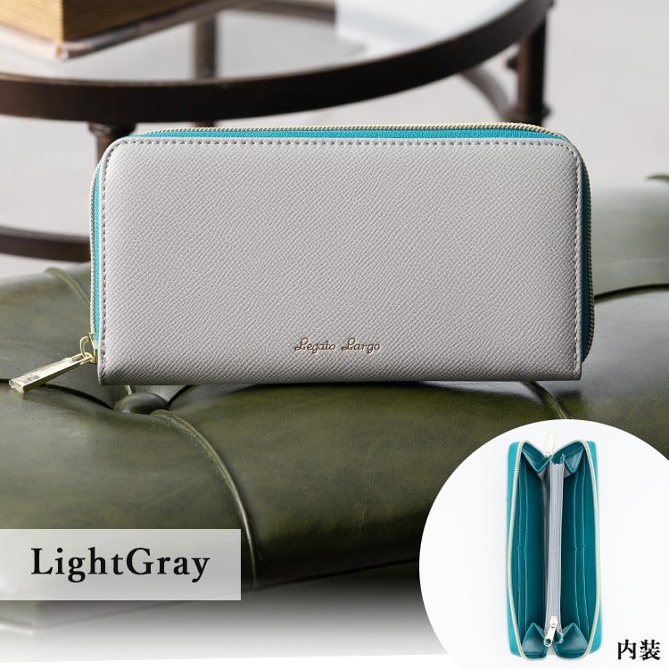 財布 レディース 長財布 ブランド Legato Largo レガートラルゴ ラウンドファスナー かわいい おしゃれ ツートーン シンプル 小銭入れ 大容量 カード プレゼント 母の日 ギフト