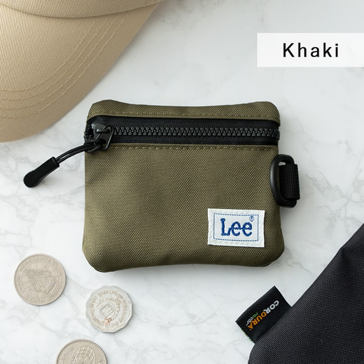 小銭入れ パスケース 定期入れ レディース メンズ ブランド Lee リー コインポーチ コインケース ミニ財布 撥水 コンパクト 小さめ おしゃれ かわいい コーデュラナイロン リサイクル素材 男女兼用 プレゼント ギフト