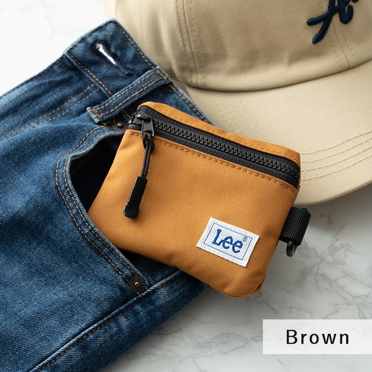 小銭入れ パスケース 定期入れ レディース メンズ ブランド Lee リー コインポーチ コインケース ミニ財布 撥水 コンパクト 小さめ おしゃれ かわいい コーデュラナイロン リサイクル素材 男女兼用 プレゼント ギフト