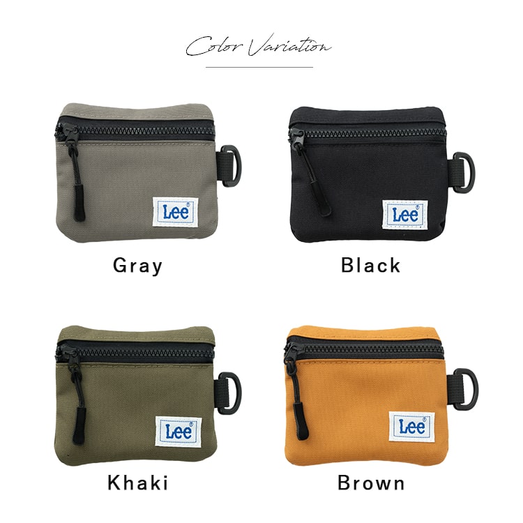 小銭入れ パスケース 定期入れ レディース メンズ ブランド Lee リー コインポーチ コインケース ミニ財布 撥水 コンパクト 小さめ おしゃれ かわいい コーデュラナイロン リサイクル素材 男女兼用 プレゼント ギフト
