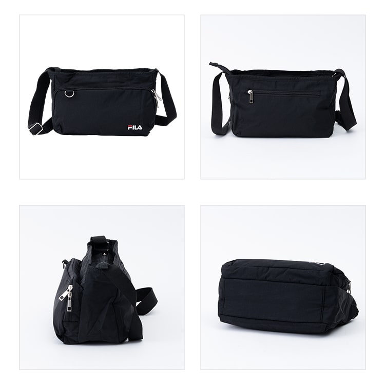 ショルダーバッグ レディース 斜め掛け ブランド フィラ FILA 撥水 大人 上品 軽量 大きめ 30代 40代 50代 60代 ペットボトル 犬 散歩 通勤 通学 ナイロン かわいい おしゃれ a5 プレゼント ギフト