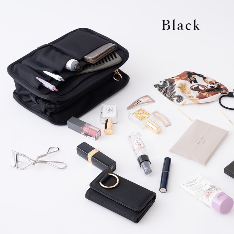 バッグインバッグ 大容量 軽い 美人収納 自立 ファスナー 仕切り レディース インナーバッグ 小さめ 整理 整頓 旅行 ポーチ プレゼント ギフト メール便送料無料