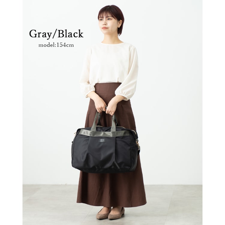 ボストンバッグ レディース 大容量 撥水加工 ナイロン 2way 軽量