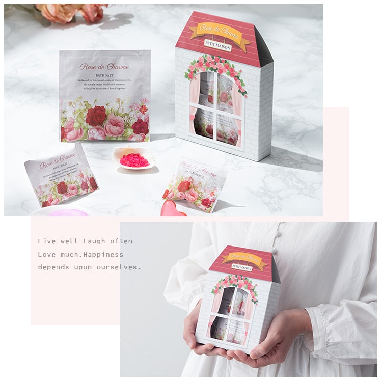 入浴剤 ギフト 母の日 プレゼント ローズ 花 バラ  3種セット 薔薇 結婚祝い 結婚式 プチギフト アロマ お返し お礼 挨拶 退職祝い かわいい おしゃれ 女性 出産祝い 還暦 誕生日 プティメゾン