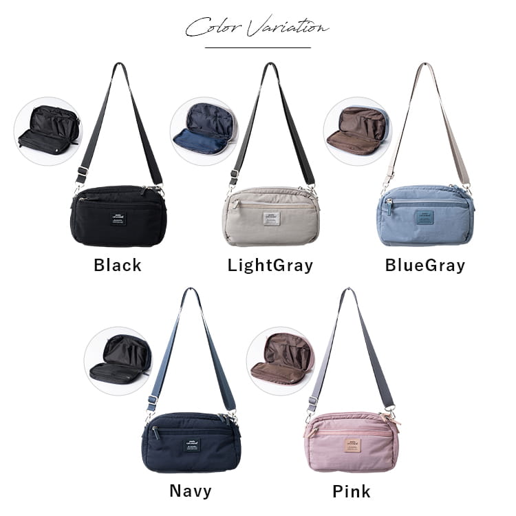 ショルダーバッグ レディース 小さめ ブランド アネロ anello 斜め掛け おしゃれ 大人 かわいい 2層 軽量 撥水 2way ポーチ 化粧ポーチ メイクポーチ コスメ ミニショルダーバッグ ペットボトル ファスナー付き 上品 通勤 通学 プレゼント ギフト