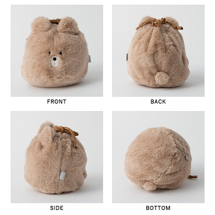 新品　ナタリーレテ　巾着 バッグ　ポーチ　熊　くま　クマ キャット ナタリーレテ 巾着｜Drawstring bag 雑貨 巾着バッグ 収納