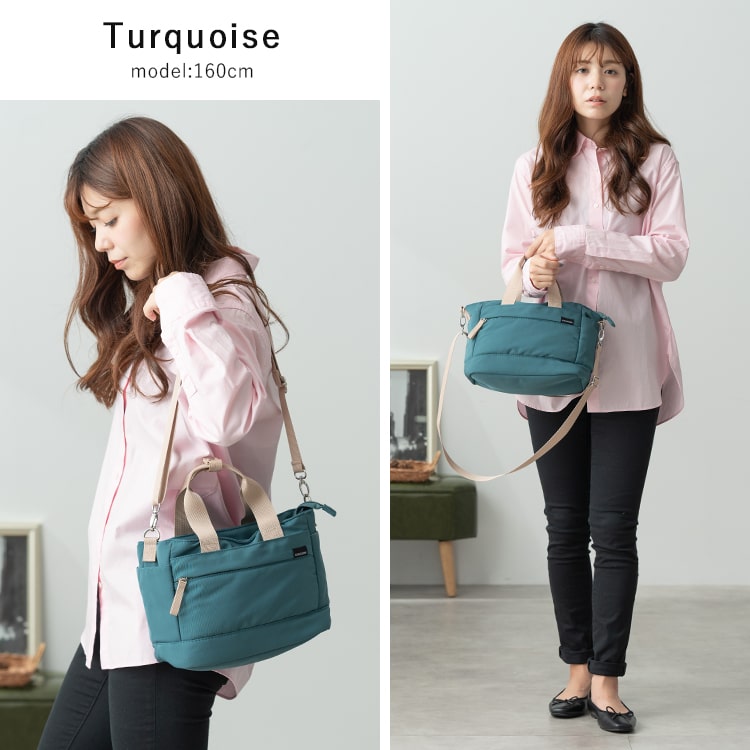 トートバッグ レディース ショルダーバッグ 斜め掛け 上品 軽量 おしゃれ 大人 かわいい 2way 撥水　ナイロン ボンディング a5 8ポケット ペットボトル 犬 散歩 通勤 通学 旅行 キャリーオン ファスナー付き マチ付き トラベル 20代 30代 40代 50代 プレゼント ギフト