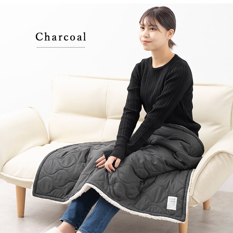 ブランケット キルティング ボア Sサイズ 70×100cm ひざ掛け 防寒 裏ボア 保温性 撥水加工 ふわふわ 暖かい ベビー 掛け 毛布 洗える 洗濯可能 おしゃれ 北欧 無地 秋 冬 クリスマス ギフト プレゼント