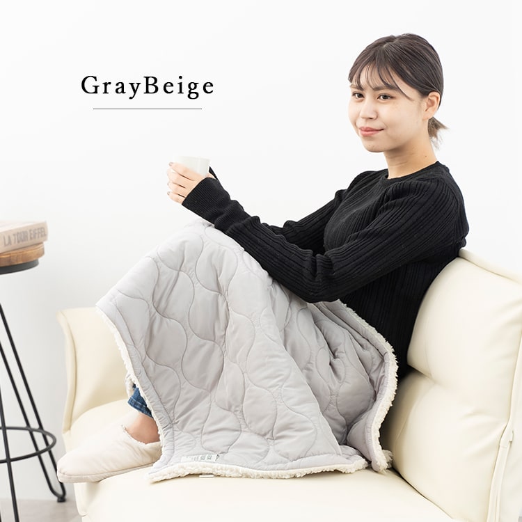 ブランケット キルティング ボア Sサイズ 70×100cm ひざ掛け 防寒 裏ボア 保温性 撥水加工 ふわふわ 暖かい ベビー 掛け 毛布 洗える 洗濯可能 おしゃれ 北欧 無地 秋 冬 クリスマス ギフト プレゼント