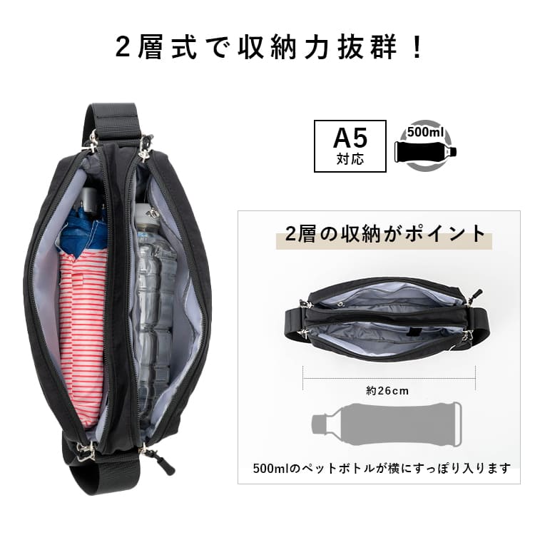 ショルダーバッグ レディース 斜め掛け スカンジナビアンフォレスト ブランド 大人 軽量 かわいい おしゃれ 小さめ 撥水 ナイロン 10ポケット 2層 仕切り サブバッグ 旅行 北欧 通勤 通学 ファスナー付き プレゼント ギフト