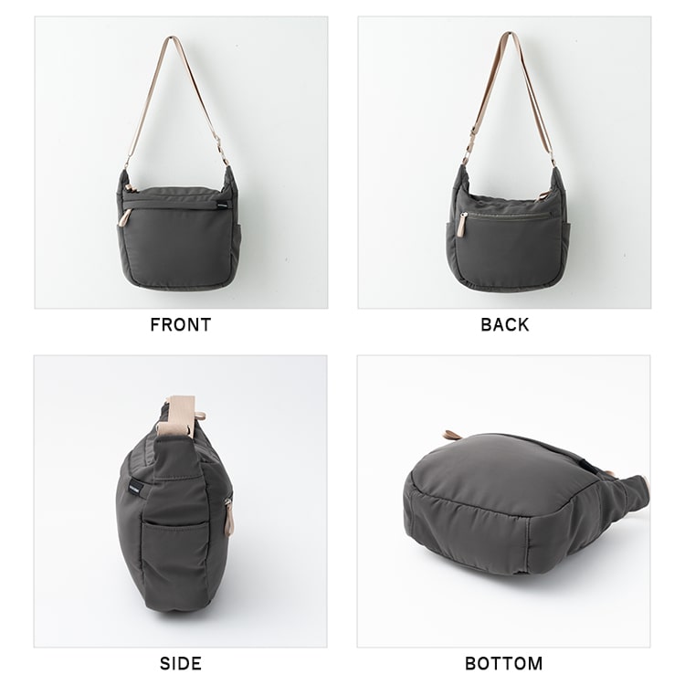 ショルダーバッグ レディース 斜め掛け 大人 かわいい おしゃれ 撥水 軽量 ナイロン a5 10ポケット 大きめ ペットボトル 通勤 通学 ファスナー付き 犬 散歩 上品 20代 30代 40代 50代 プレゼント ギフト