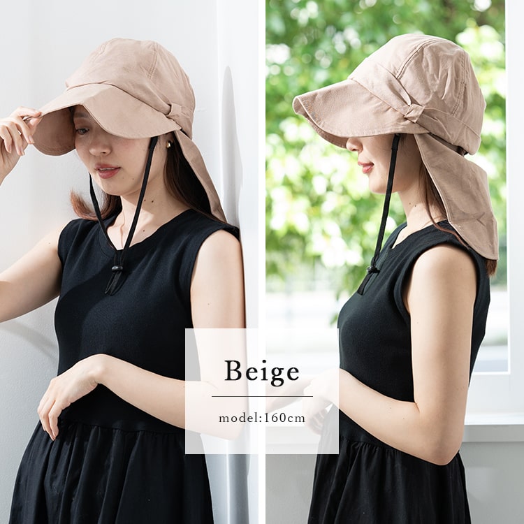 帽子 レディース uvカット キャップ リボン 冷感 涼しい 保冷剤3個付き 遮熱 遮光率99％以上 麻 リネン混 たれ付き つば広 サイズ調整可 洗える あご紐 暑さ対策 首 日よけ アウトドア キャスケット 登山 自転車 春 夏 プレゼント ギフト