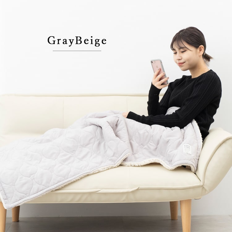 ブランケット ボア キルティング 大判 Mサイズ 100×140cm ひざ掛け 防寒 裏ボア 保温性 撥水加工 ふわふわ 暖かい 掛け 毛布 お昼寝 洗える 洗濯可能 おしゃれ 北欧 秋 冬 クリスマス ギフト プレゼント
