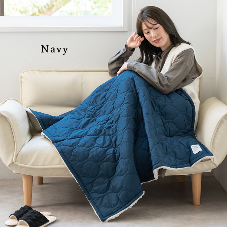 ブランケット ボア キルティング 大判 Mサイズ 100×140cm ひざ掛け 防寒 裏ボア 保温性 撥水加工 ふわふわ 暖かい 掛け 毛布 お昼寝 洗える 洗濯可能 おしゃれ 北欧 秋 冬 クリスマス ギフト プレゼント