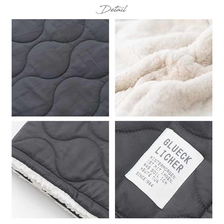 ブランケット ボア キルティング 大判 Mサイズ 100×140cm ひざ掛け 防寒 裏ボア 保温性 撥水加工 ふわふわ 暖かい 掛け 毛布 お昼寝 洗える 洗濯可能 おしゃれ 北欧 秋 冬 クリスマス ギフト プレゼント