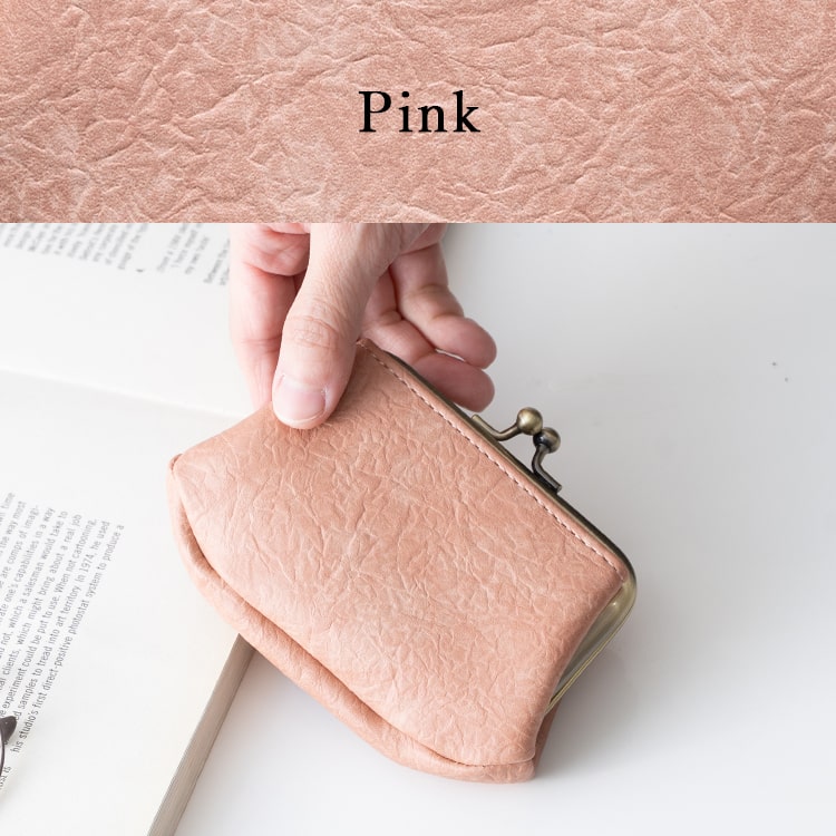 小銭入れ がま口 レディース 財布 小さめ しわ合皮 コインケース ミニ財布 かわいい おしゃれ カード入れ 免許証 コンパクト 薄型 プレゼント ギフト