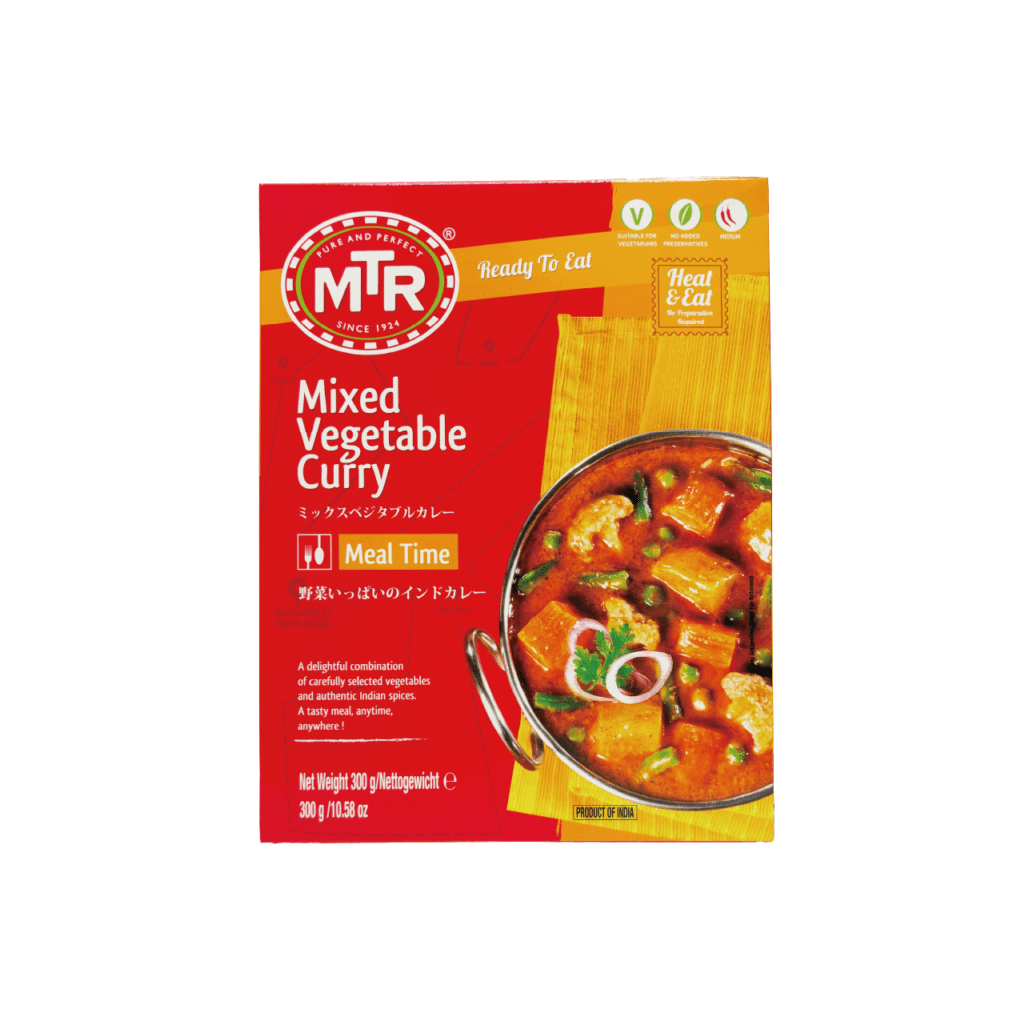 MTR ミックスベジタブル 1袋300g（2人前）Mixed Vegetable Curry レトルトカレー【即日発送は午前9:30】