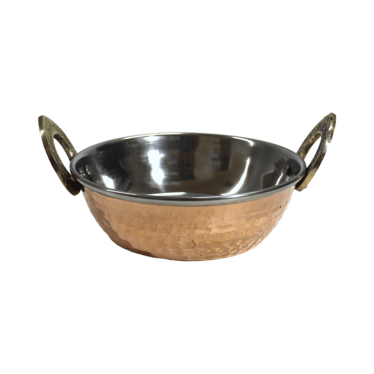 カダイ １個 小サイズ (内寸直径12.5cm×高さ4.3㎝) インド食器