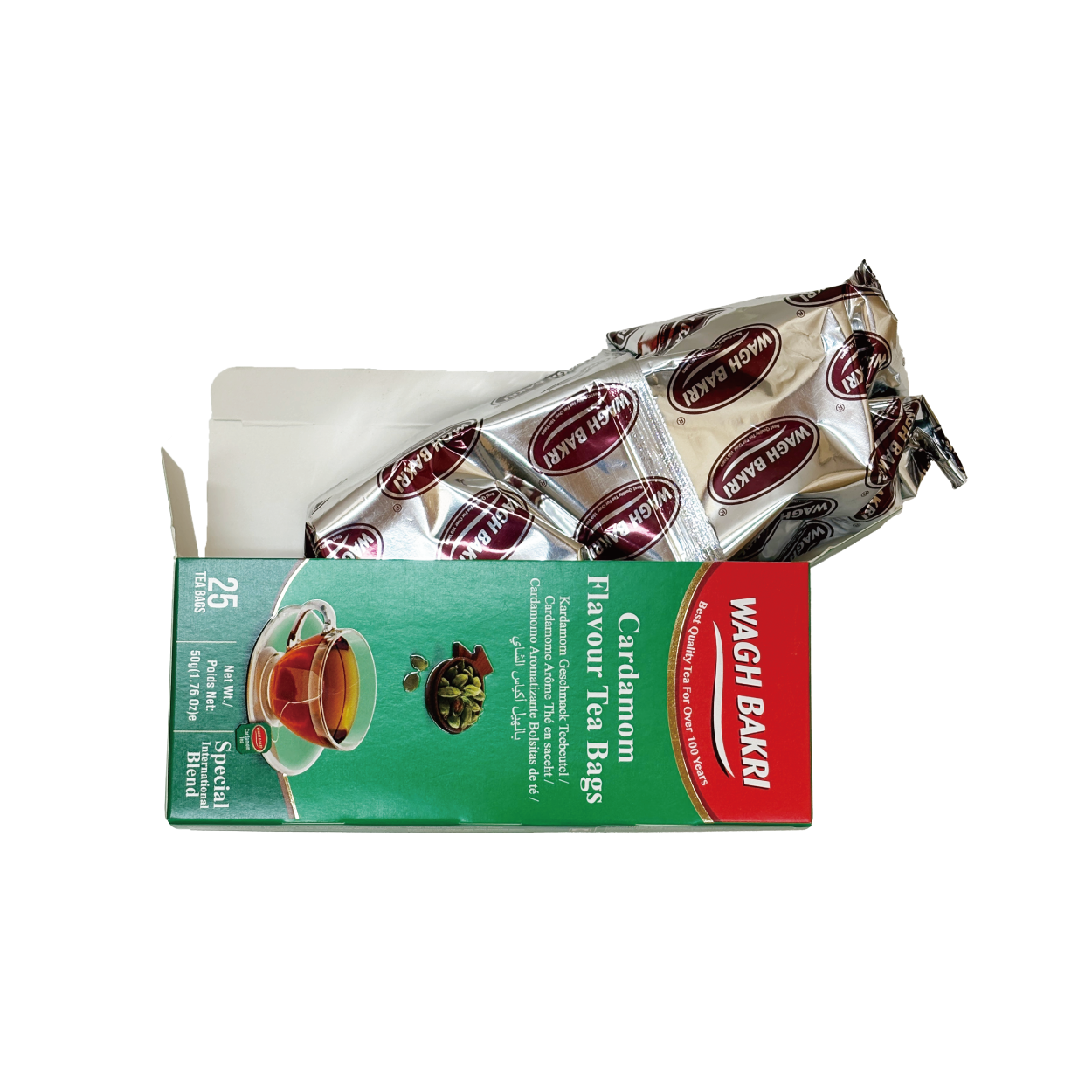 �殺�Х��� ����������㥤 �ƥ����Хå� 2gx25���� �ƥ����� wagh bakri Cardamon Tea