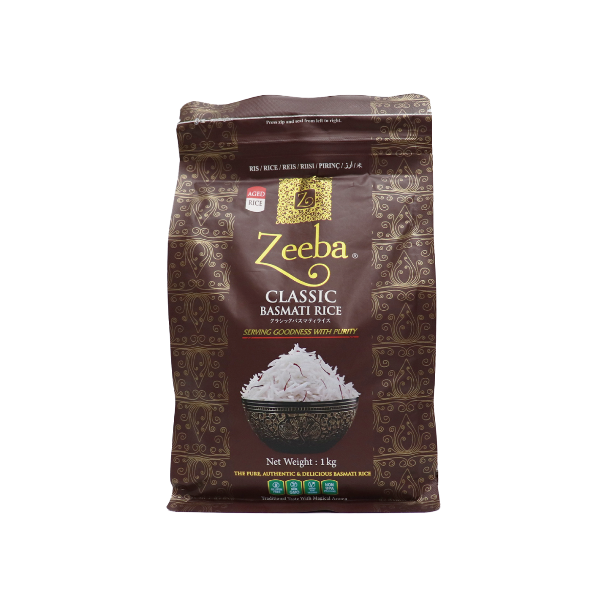 �Х��ޥƥ��饤�� ������ ���饷�å� 1kg ����ɻ� Zeeba Basmati Rice CLASSIC 