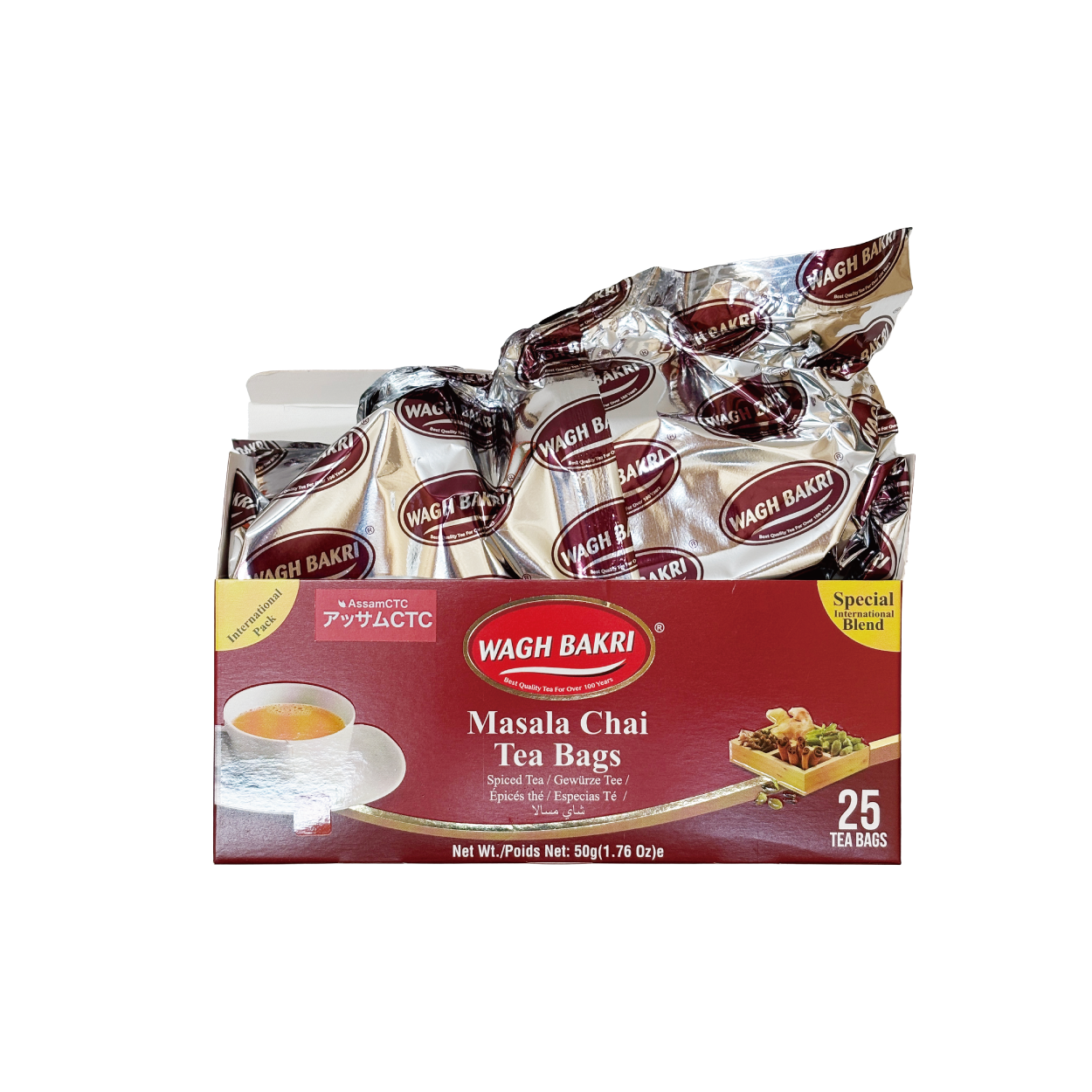 �殺�Х��� �ޥ�����㥤�ƥ����Хå� 2gx25���� �ƥ����� wagh bakri masala tea