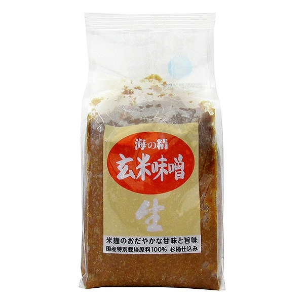 海の精 国産有機・玄米味噌 1kg・1袋 | 味噌 | こだわりや オンライン