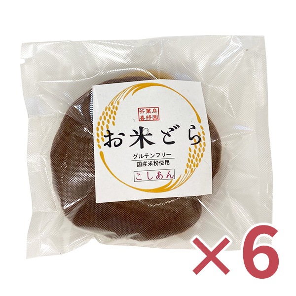 【6個】お米どら こしあん 6個・１セット