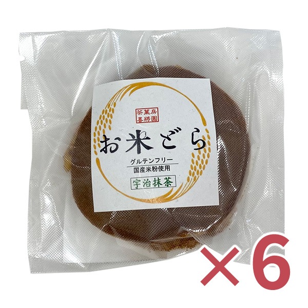 【6個】お米どら 宇治抹茶 6個・１セット