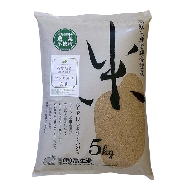 高知こしひかり 玄米 5kg・1袋 | 米 | こだわりや オンラインショップ