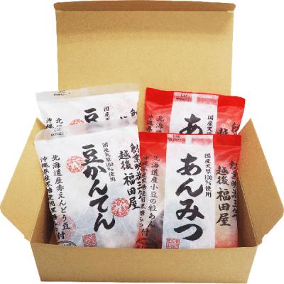 【ギフト】豆かんてん&あんみつセット　4袋・1セット【※同梱不可】