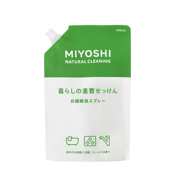 暮らしの重曹泡スプレー 詰替 大容量 600ml・1袋 | ランドリー