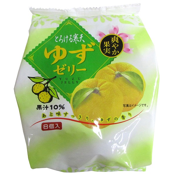 とろける寒天ゆずゼリー　22g×8・1袋