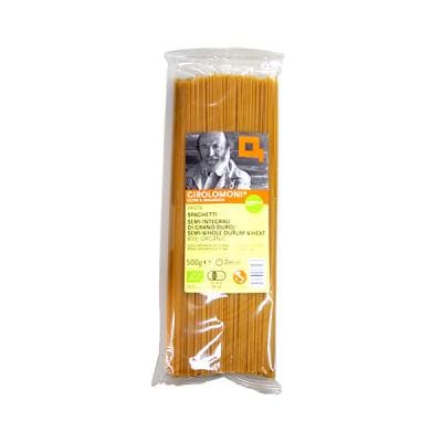 ジロロモーニ デュラム小麦有機スパゲッティ セミインテグラーレ 500g