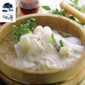 島原の麺達　手延べそうめん（50g×32束、あごだし麺つゆ付）（紙箱入）