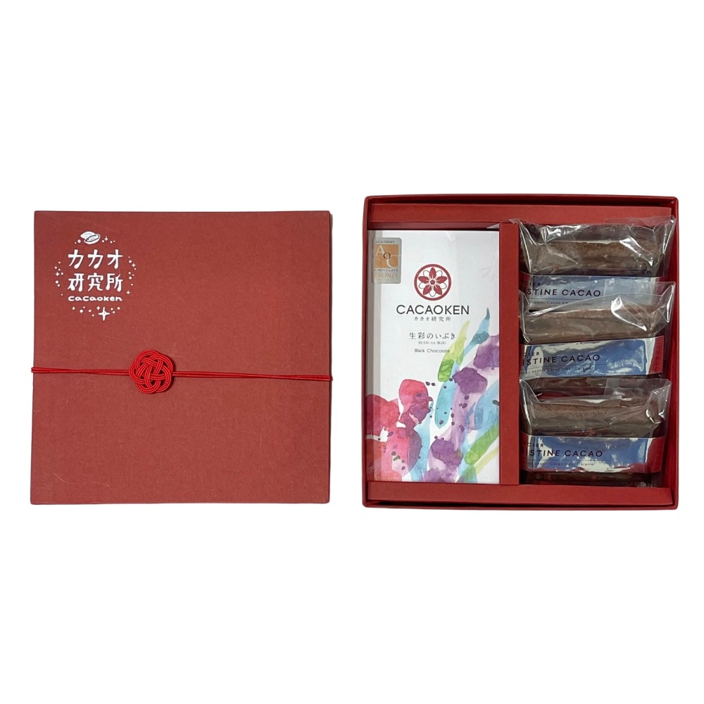クリスティーヌカカオフィナンシェとBean to barチョコレートギフトセット（ベトナム80％・キャラメル飴）