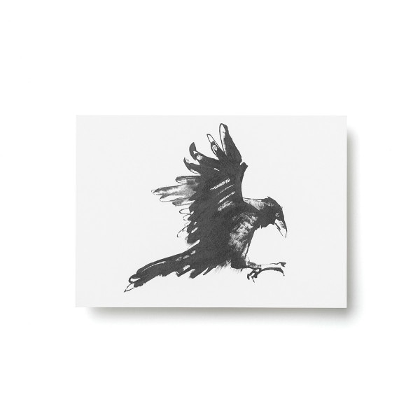 Teemu Jarvi (テーム・ヤルヴィ) ポストカード A6 RAVEN (カラス) 北欧/インテリア/日本正規代理店品/ポスター【メール
