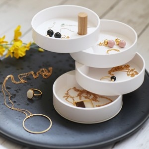 お取り寄せ】山崎実業 tosca (トスカ) アクセサリートレイ2段