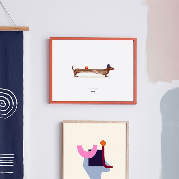 Paper Collective×MADO ポスター【40×30】Friends Doug The Dachshund