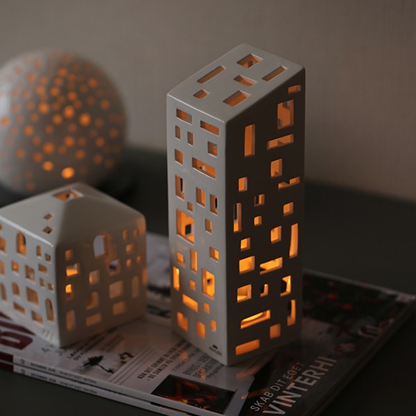 ケーラー KAHLER キャンドルホルダー アーバニア タワー大小セット