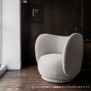 �ڤ����󤻡�Ferm Living (�ե������ӥ�) Rico Lounge Chair (�ꥳ �饦�󥸥�����) Brushed ���եۥ磻��/����� �̲�/����ƥꥢ/������������Ź��