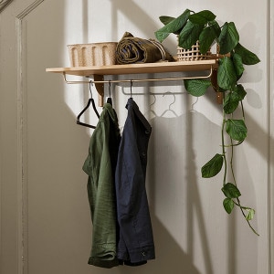 �ڤ����󤻡�Ferm Living (�ե������ӥ�) Sector Rack Shelf (����������å��������) �֥�å����å���/���������֥饹/�֥�å��֥饹 �̲�/����ƥꥢ/��Ǽ/����/������������Ź��
