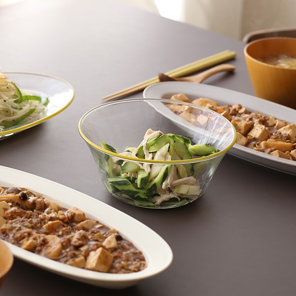 POTPURRI (ポトペリー) bitte（ビッテ）ボウル 17cm イエロー/ブルー