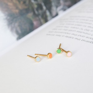 Enamel (エナメル) ピアス プチフラワー ゴールド 北欧/日本正規