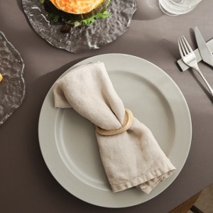 ڹ߸ˤferm LIVING (եӥ) Flow Napkin Rings (ե ʥץ) 4ĥå ֥饹/֥å֥饹 ̲/ƥꥢ/ꥹޥ/ơ֥륦/Ź