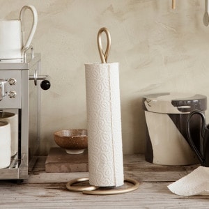 �ڹ���߸ˤ����Ferm Living (�ե������ӥ�) Curvature Paper Towel Holder (�����Х��奢 �ڡ��ѡ�������ۥ����) �֥饹/�֥�å��֥饹 �̲�/����ƥꥢ/���å���ڡ��ѡ�/������������Ź