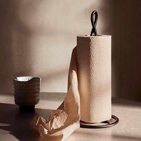 �ڤ櫓���ꡦ50%OFF��Ferm Living Curvature Paper Towel Holder �����Х��奢 �ڡ��ѡ�������ۥ���� �ڥ֥�å��֥饹���̲� ����ƥꥢ ���å���ڡ��ѡ� ������������Ź��