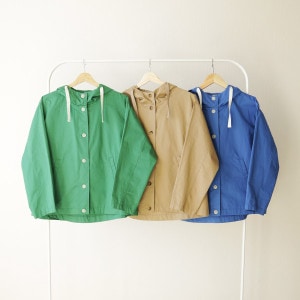 kermu (ケルム) ノーカラーデニムジャケット Free キナリ/ブリーチ