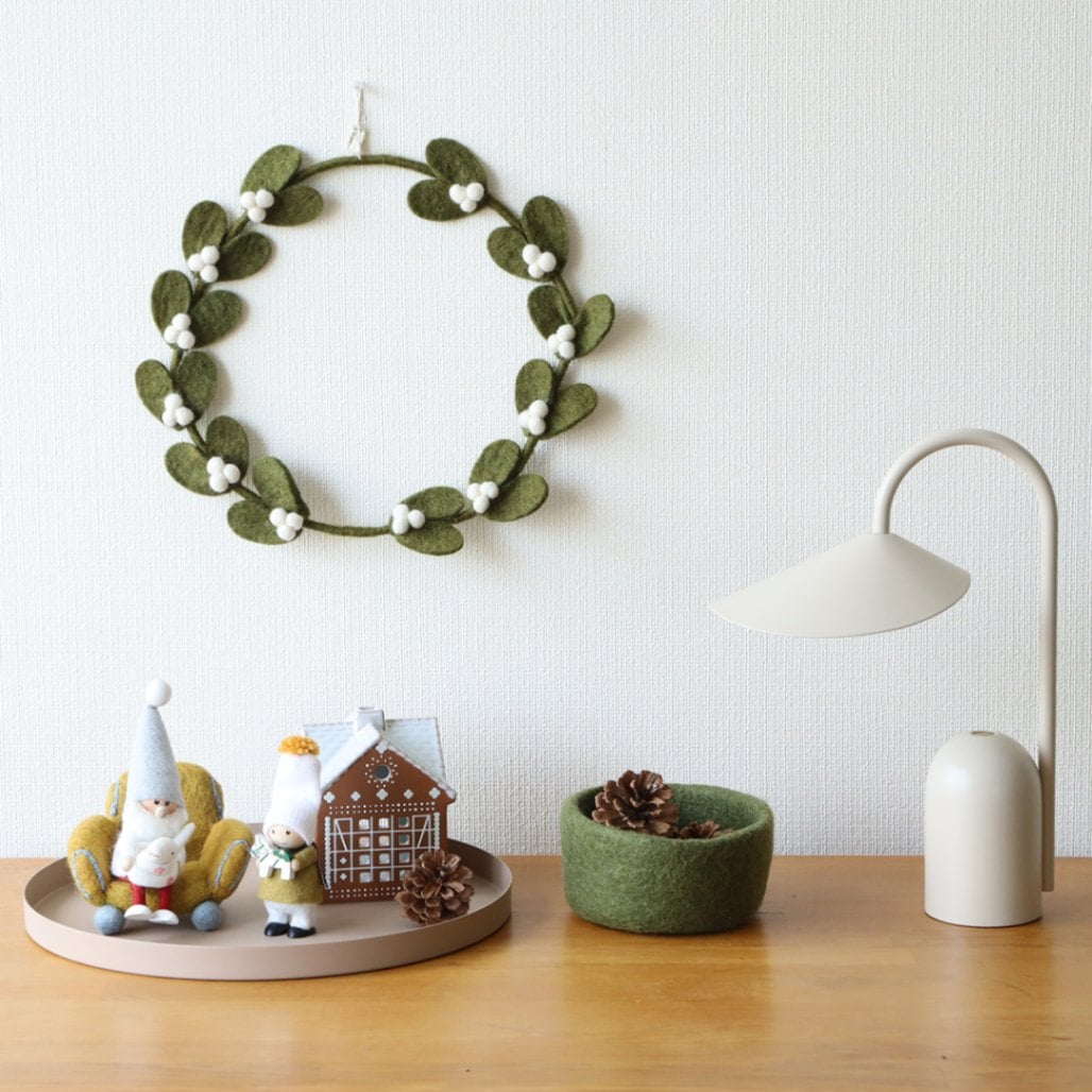 クリスマスリース ヤドリギの飾り JL Collection クリスマスリース